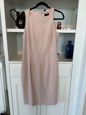 Alex Marie Pale Blush Midi Sheath Dress